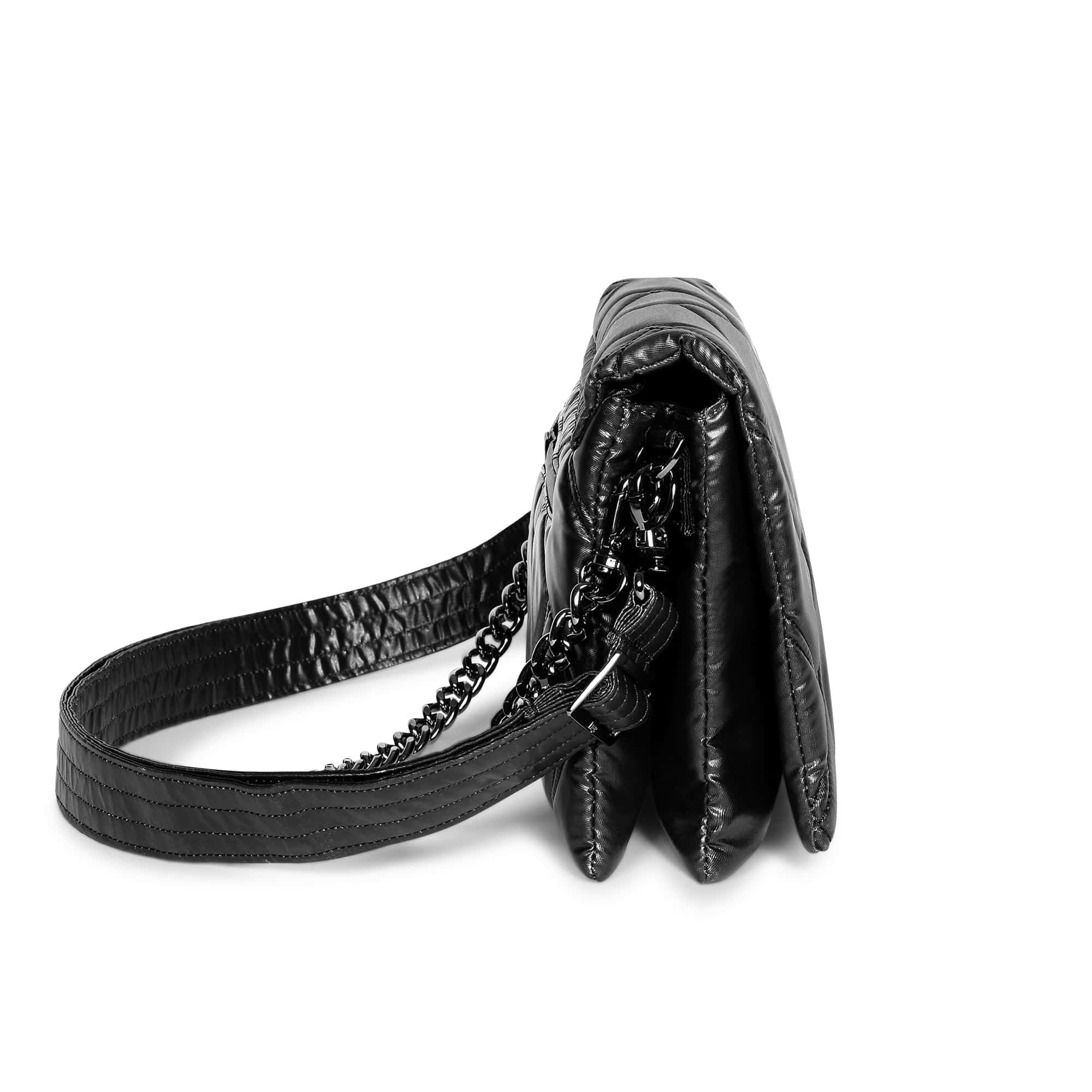 Huddle Shoulder Bag - METALLIC BLACK - Huddle_Black_03